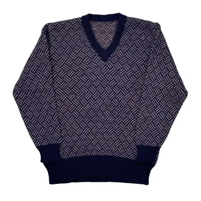 Unbranded Jumper - Large Navy Wool Blend