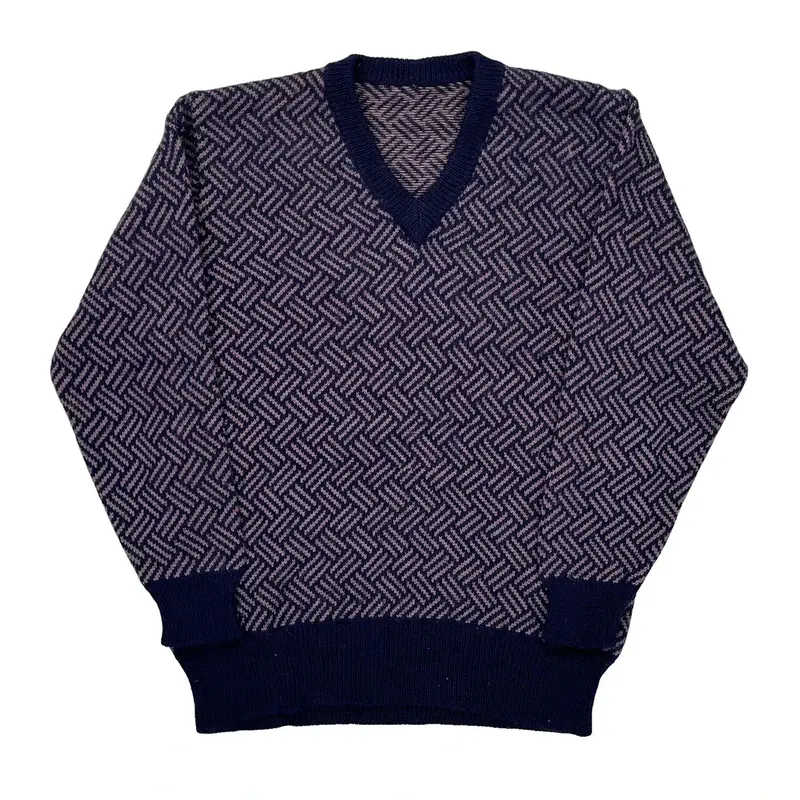 Unbranded Jumper - Large Navy Wool Blend