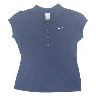 NIKE Girls Polo Shirt Blue XL