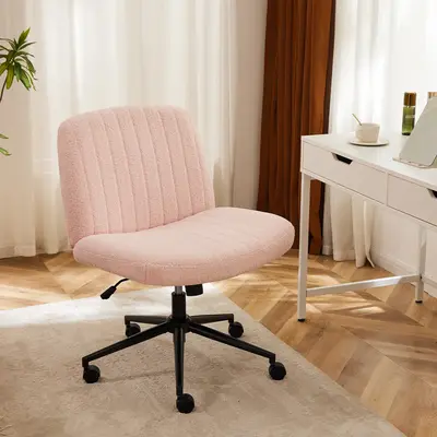 Futurelove Cross-Legged Height Adjustable Chair with Wheels, Swivel & Rocking with Comfortable Soft Cushion and Sturdy Struct...