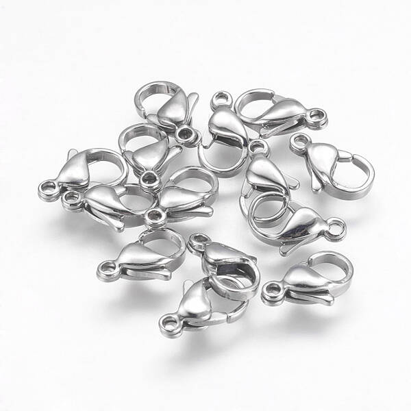 Tarnish Resistant 304 Stainless Steel Lobster Claw Clasps