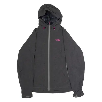 THE NORTH FACE Womens Rain Jacket Grey Hooded L