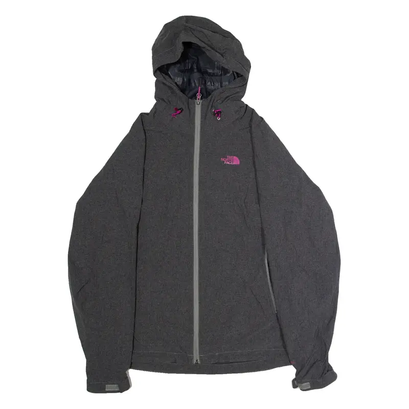 THE NORTH FACE Womens Rain Jacket Grey Hooded L