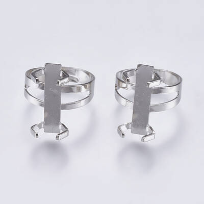 Iron Finger Ring Prong Settings