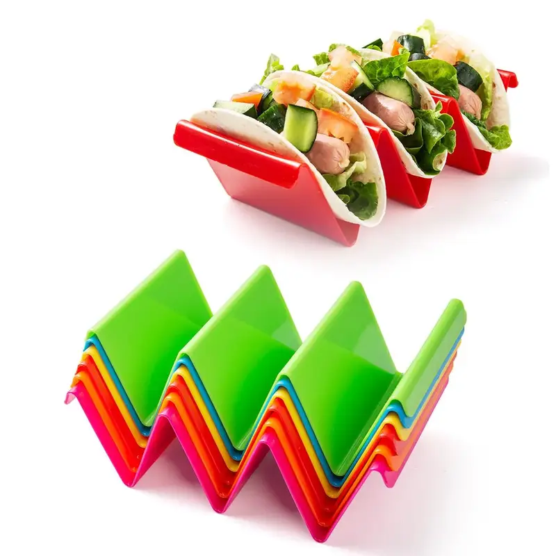 Taco Holder Stand, 6 Counts/set Sturdy Vegetable Taco Tray, Tacos Holder, Summer Essentials, Kitchen Baking Utensils, Summer ...