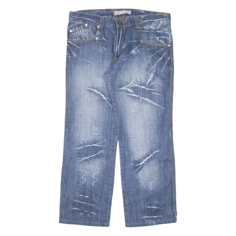 K&M Womens Jeans Blue Relaxed Straight W34 L26