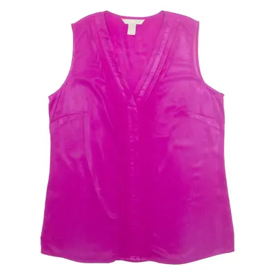 BANANA REPUBLIC Womens Vest Pink V-Neck Sleeveless XS