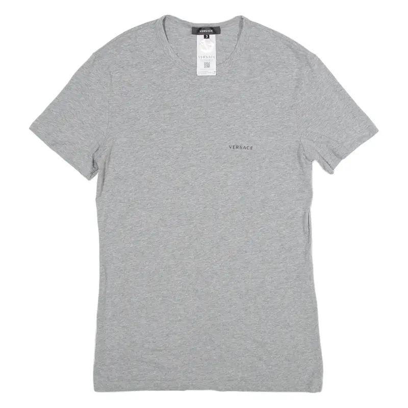 VERSACE Womens T-Shirt Grey S