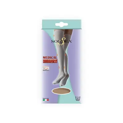 Solidea Medical Anti Embolism Stockings AG Anti-embolism stockings 15 18mmhg L White