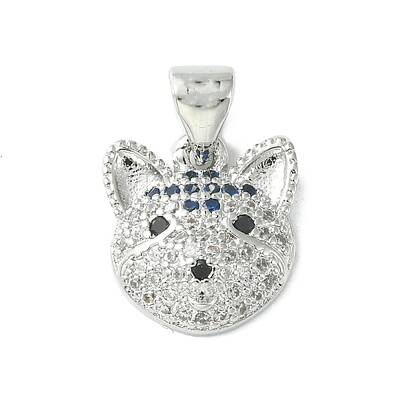 Brass Micro Pave Cubic Zirconia Charms