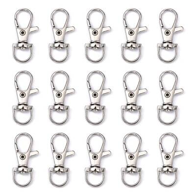 Platinum Plated Alloy Lobster Swivel Clasps For Key Ring