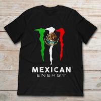 MEXICO FLAG MEXICAN ENERGY DRINK LOGO T-SHIRT