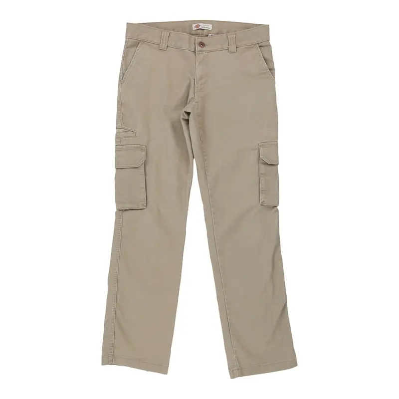 Dickies Cargo Trousers - 33W UK 12 Beige Cotton Blend