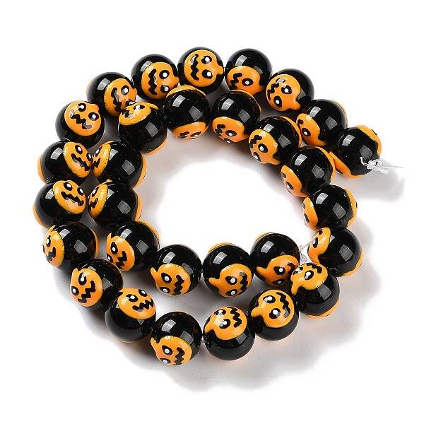 Halloween Themed Handmade Lampwork Beads Strands