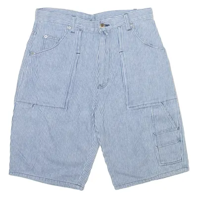 COLORADO Mens Casual Shorts Blue Relaxed Striped M W30