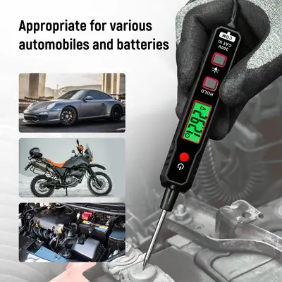 KAIWEETS 0.8-100V DC Car Automotive Circuit Tester, Smart Auto-Ranging Fuse Tester with Sharp Probe, Professional Vehicle Vol...