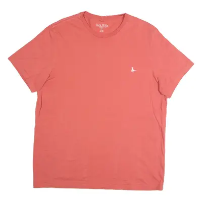 JACK WILLS Classic Fit Mens T-Shirt Pink XL