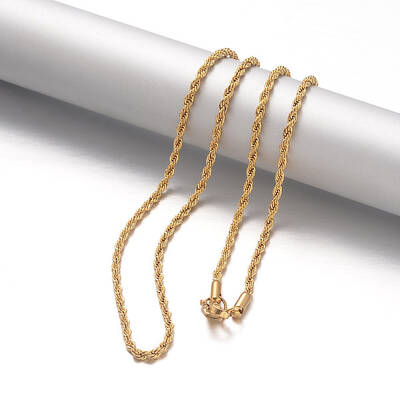 304 Stainless Steel Rope Chain Necklaces