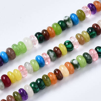 Natural & Synthetic Mixed Stone Beads Strands