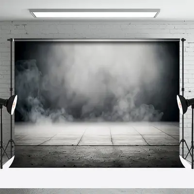 Blurry Smoke Retro Floor Backdrop For Photo Booth - Aperturee