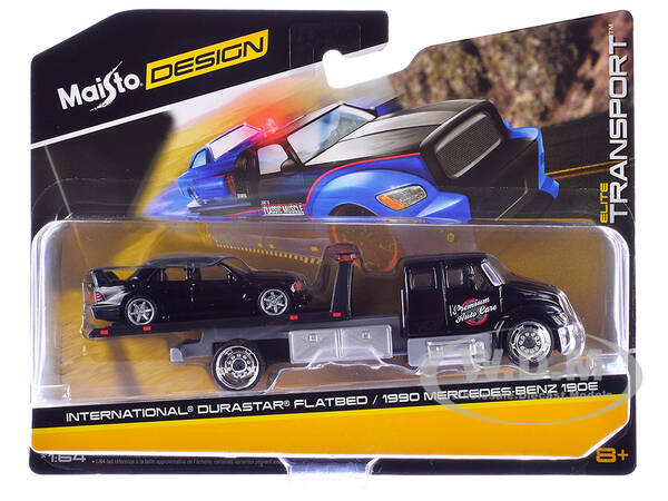 International Durastar Flatbed Truck Black \