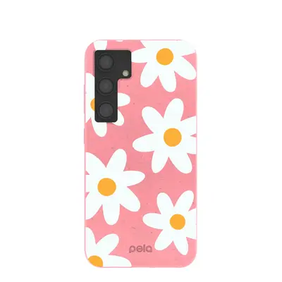 Bubblegum Pink Daisy Samsung Galaxy S24 Case