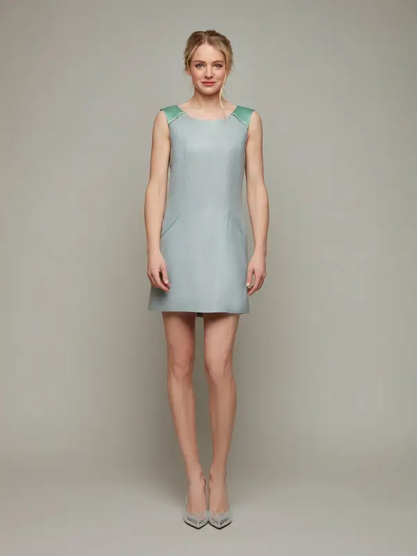 VERDURE | Sleeveless Mini Dress | Color: Jadeite | Size: S