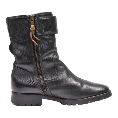 TIMBERLAND Ankle Boots Black Leather Womens UK 6