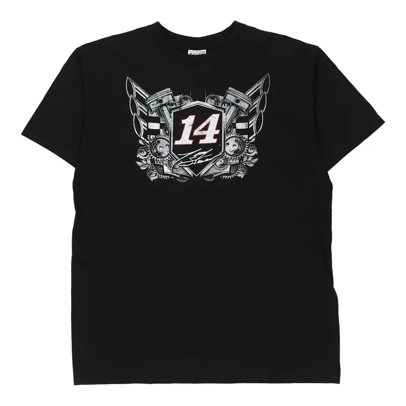 Tony Stewart Chase Authentics Nascar T-Shirt - Large Black Cotton