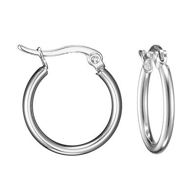 Tarnish Resistant 304 Stainless Steel Hoop Earrings