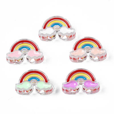 Transparent Acrylic Enamel Beads