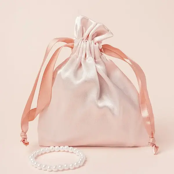 Satin Bags with Drawstring Tassel for Wigs- Bundles- Hair Extensions and Hair Tools Multipurpose Large Satin Storage Bags