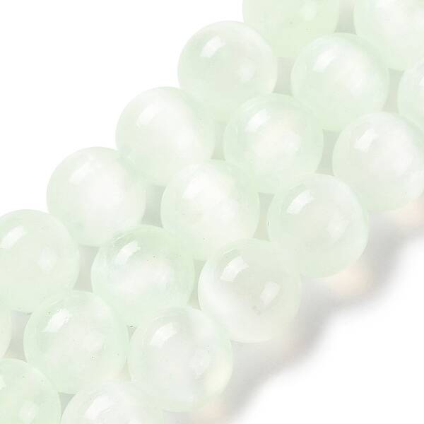 Natural Selenite Beads Strands