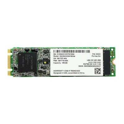 SSDSCKGW180A4 Intel 530 180GB Multi-Level-Cell SATA 6Gb/s M.2 2280 Solid State Drive