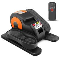 Mini under desk elliptical trainer machine, electric seated pedal exerciser for home, quiet & compact ellipse leg exerciser w...