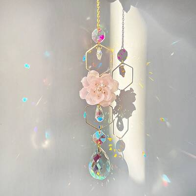 Teardrop Glass Suncatchers