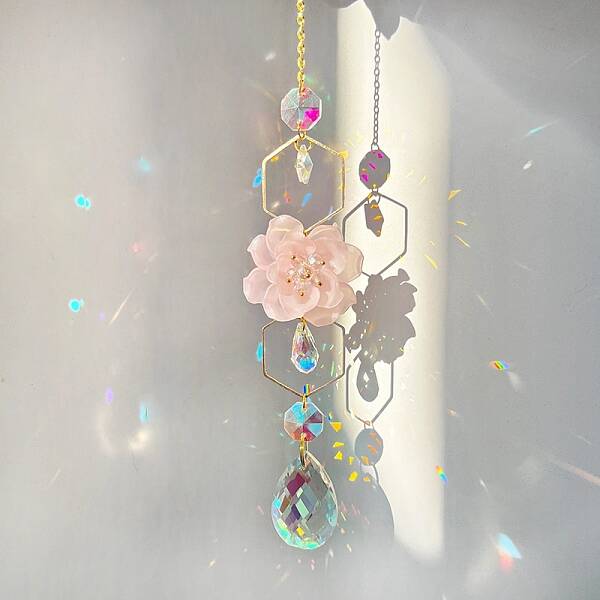 Teardrop Glass Suncatchers