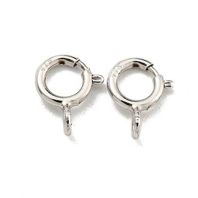 925 Sterling Silver Spring Ring Clasps