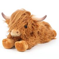 CUCKOOL Highland Cow Stuffed Animals, Microwavable Stuffed Animal Plush Toys for Kids Gift, Heated Stuffed Animal Soft Cute P...