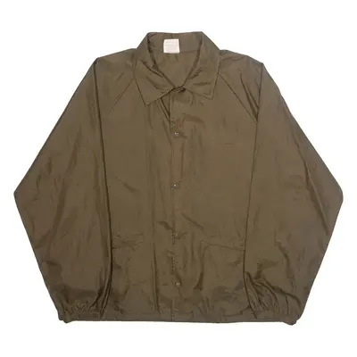 CARDINAL Mens Coach Jacket Brown Nylon L