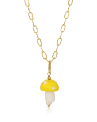 Pliz Necklace | Color: Yellow | Metal Color: Gold