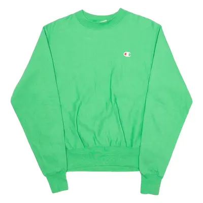 CHAMPION REVERSE WEAVE Mens Sweatshirt Green Crew Neck S
