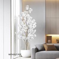 Artificial Cherry Tree Plant Branches, Plastic Plants, Plastic Silk Flower Design Leaves, Indoor Outdoor Ornament, Realistic ...