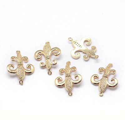 Rack Plating Brass Cubic Zirconia Links