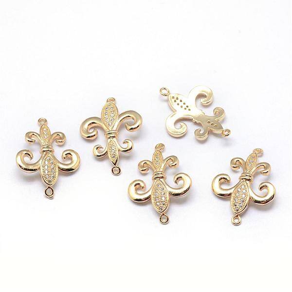 Rack Plating Brass Cubic Zirconia Links