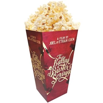 100 Promotional Medium Straight Edge Scoop Popcorn Box Full Color ...