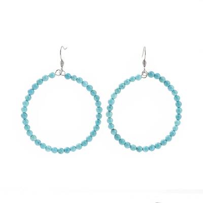 Natural Howlite Dangle Earrings