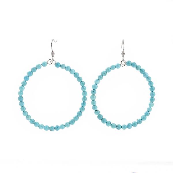 Natural Howlite Dangle Earrings