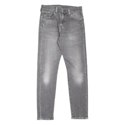 LEVI'S 512 BIG E Jeans Mens Grey Slim Tapered Stone Wash W30 L32