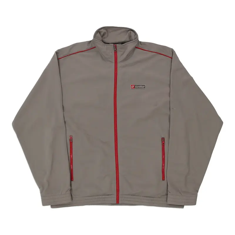 Lotto Track Jacket - Large Grey Polyester